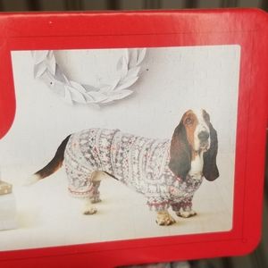 Wondershop Holiday Christmas Dog Pet Collared Cozy Winter Fleece Pajamas Onesie